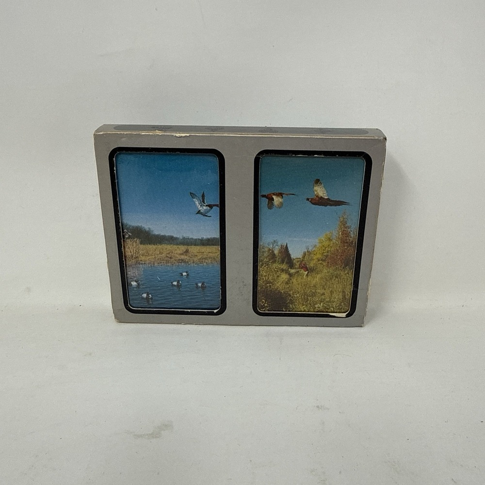 Vintage Double Deck playing cards. Bird Pheasent  Duck Theme NEW SEALED
